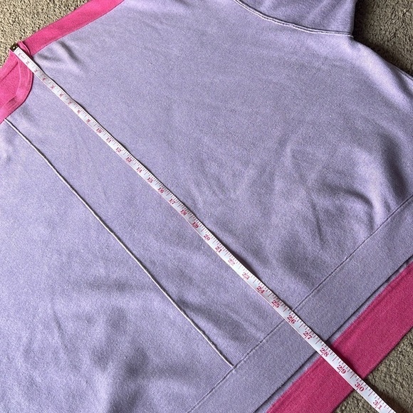 Free People Uptown Colorblock Pullover Sweater Pink Purple - Picture 10 of 12